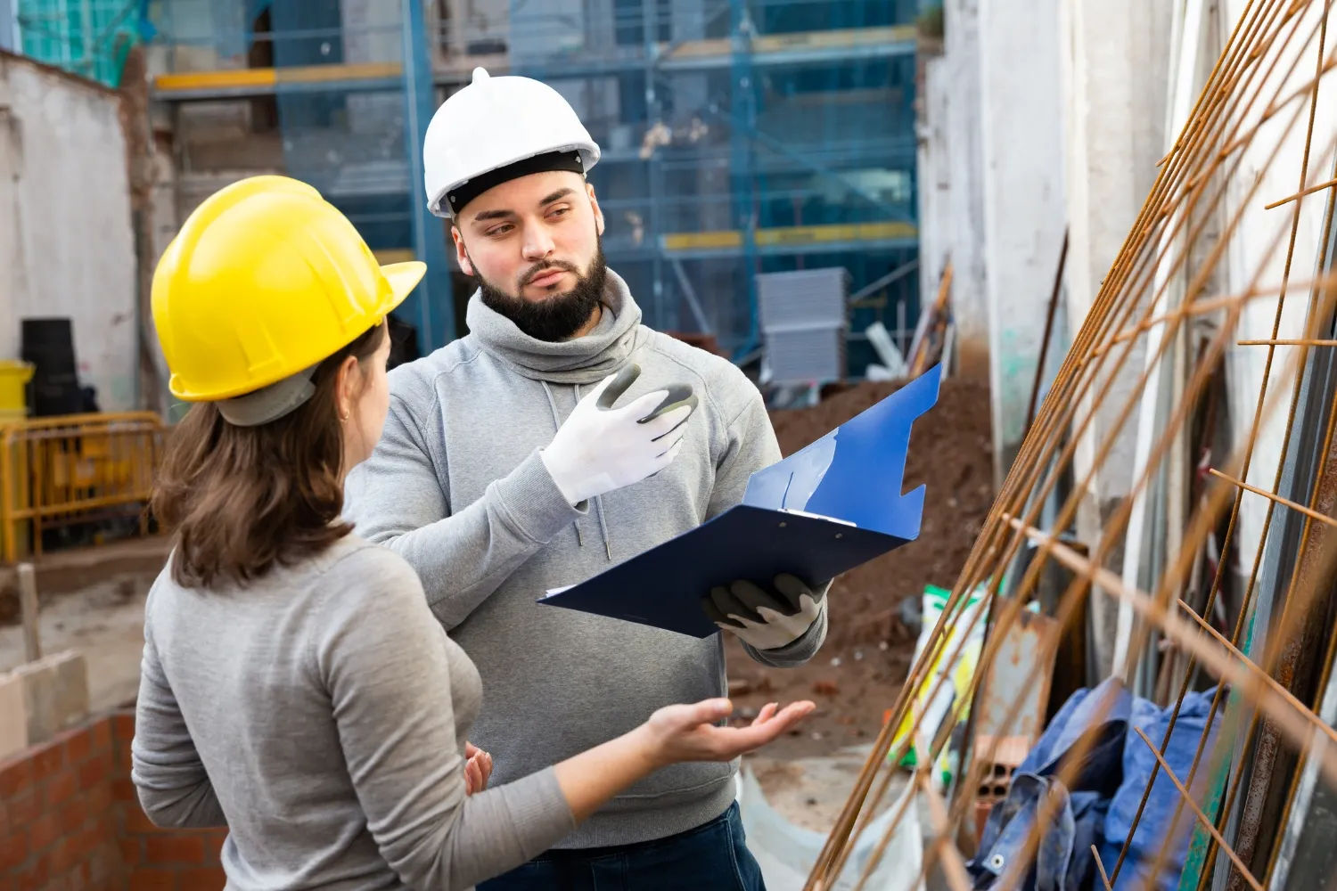 Inspector measuring during a pre-purchase inspection